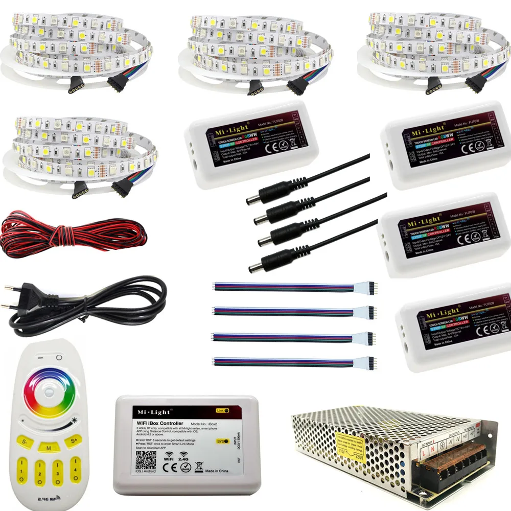 Светодиодная лента 5050 RGBW RGBWW RGB Mi водонепроницаемая светодиодная с Wi Fi 5 м 10 15 20 12 В