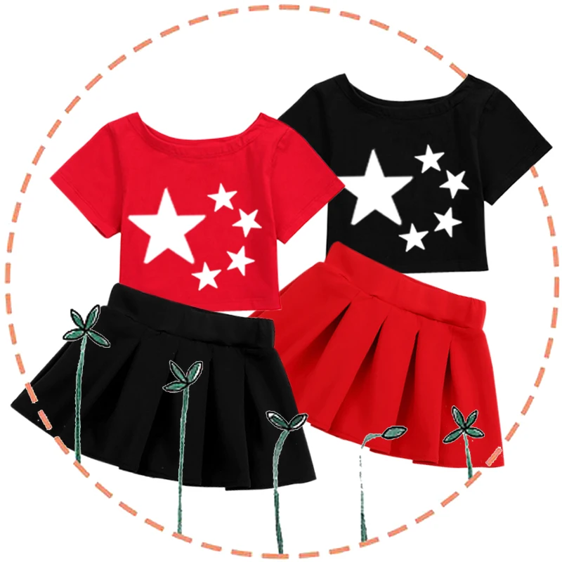 Детское платье для джазовых танцев женское одежда чарлидинга костюм Прямая