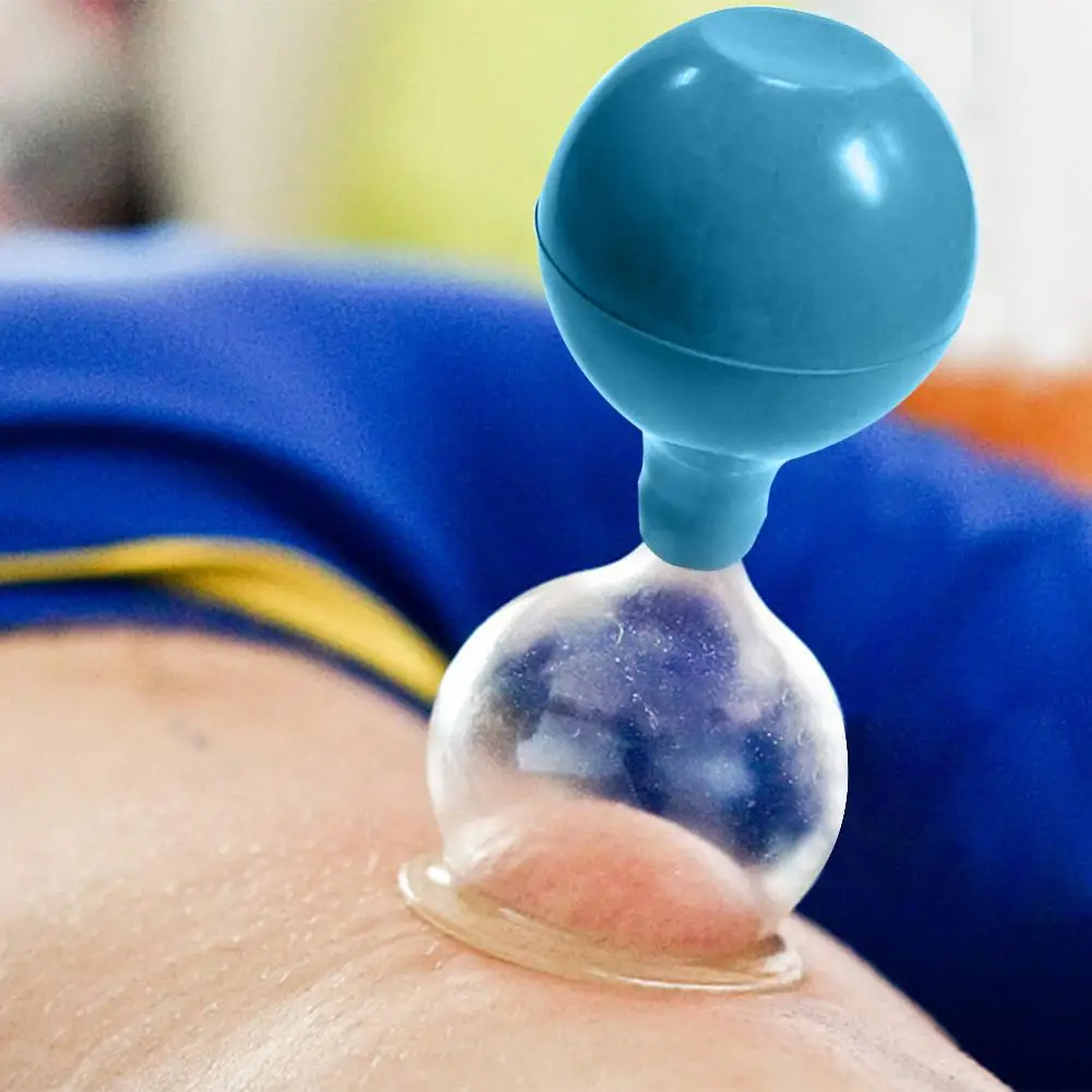 5 шт./компл. массажные банки для терапии резиновый шарик вакуумный стеклянные