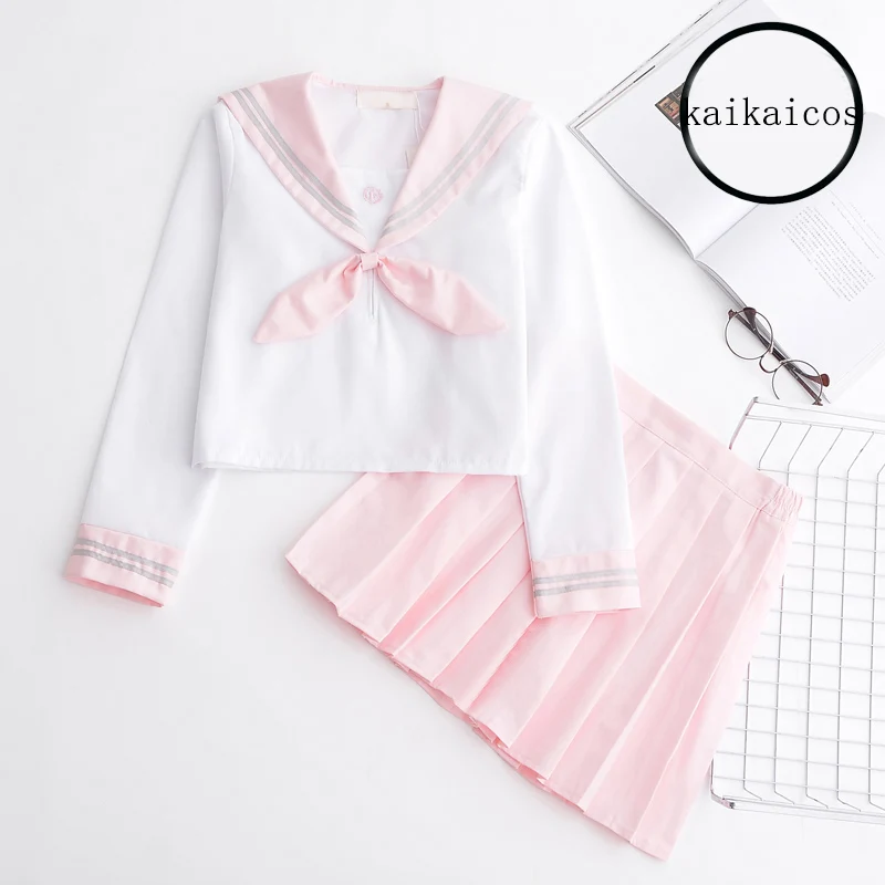 Японская школьная форма Харадзюку Аниме Костюм для косплея в стиле кавай девочек