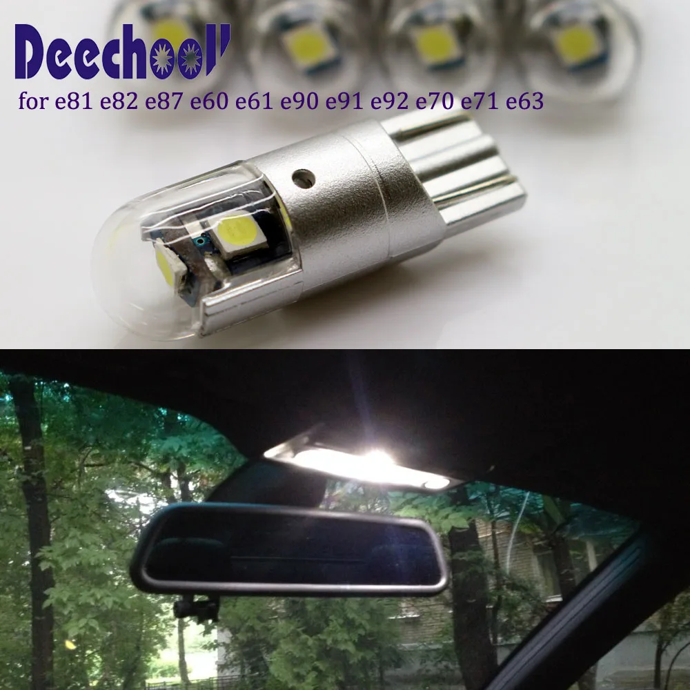 Автомобильные светодиодные лампы deechooll 8 шт. для BMW e46 e81 e82 e87 e60 e61 e90 e91 e70 e71 e63