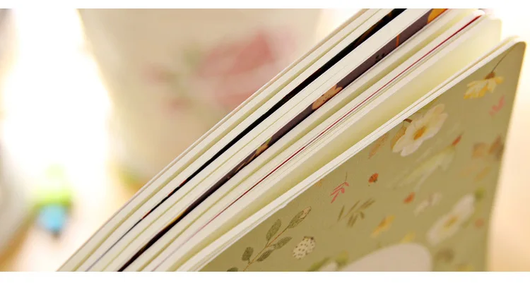 Бесплатная доставка! 1 партия = 12 шт.! Блокнот с цветами и птицами/мягкая копия