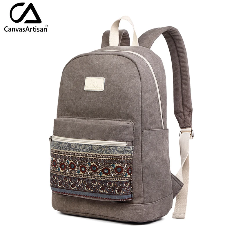 Canvasartisan Фирменная новинка холст рюкзак мешок для Для женщин Винтаж стильный