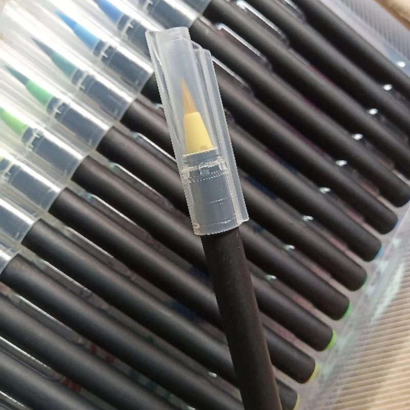 20 цветов фломастеры цвет мягкое перо крючок маркер ручка тонкая линия точечные