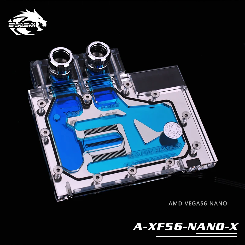 Bykski водный блок для AMD XFX VEGA56 NANO / SAPPHIRE PULSE Radeon RX Vega56 8G HBM2 Full Cover GPU медный радиаторный