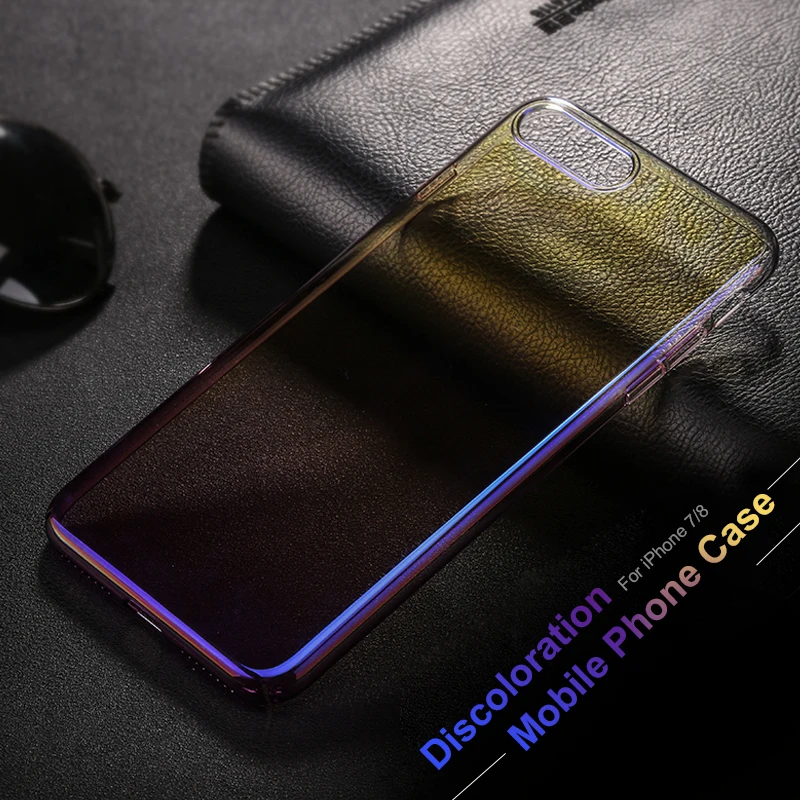Роскошный градиентный защитный чехол AOXIN для iPhone 7 задняя крышка из поликарбоната