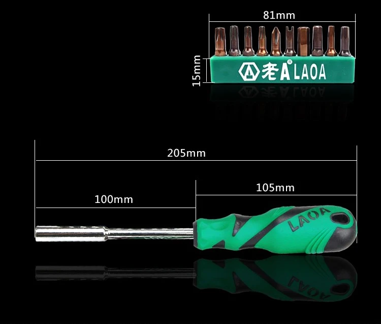 LAOA 20 в 1 S2 Набор отверток с шестигранным шлицем Phillips Torx трёхсторонний треугольник y-образный u-образный отвертка Биты