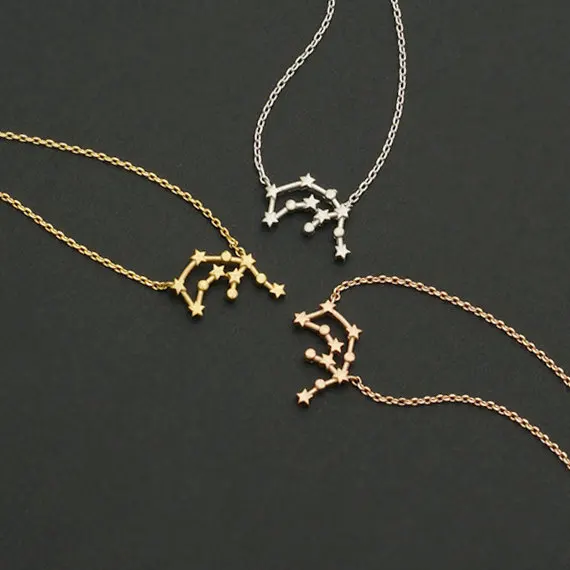 Ромашками 1 шт. модное ювелирное изделие Зодиака Водолей созвездие ожерелье с