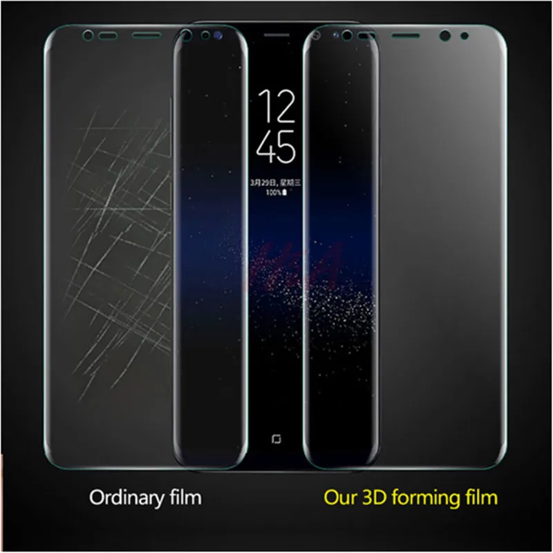 2 * 3D изогнутая мягкая защитная пленка для Samsung Galaxy S9 Plus S7 Edge Защитная S8 (не