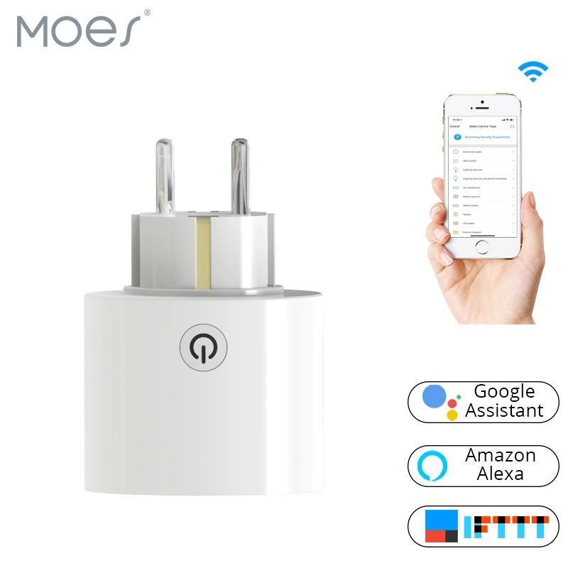 Умная розетка с Wi Fi европейского стандарта работает Amazon Alexa и Google Home концентратор