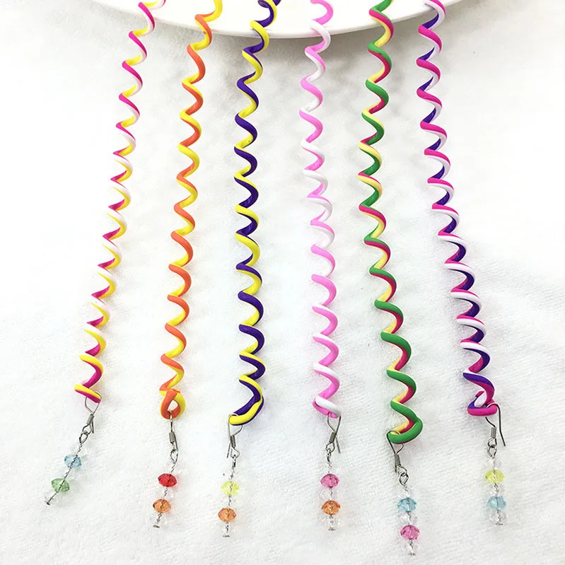 6 шт./лот радужные щипцы для завивки волос инструмент укладки ролик DIY аксессуары