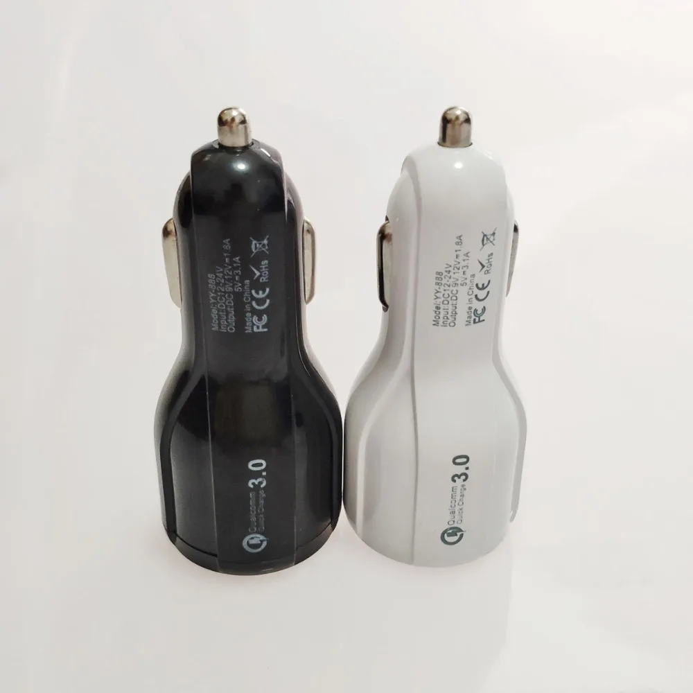 Автомобильное зарядное устройство SMALUCK Quick Charge 3,0 для мобильного телефона, двойное автомобильное зарядное устройство Usb 3,0, адаптер быстрой зарядки, автомобильное зарядное устройство Mini Usb