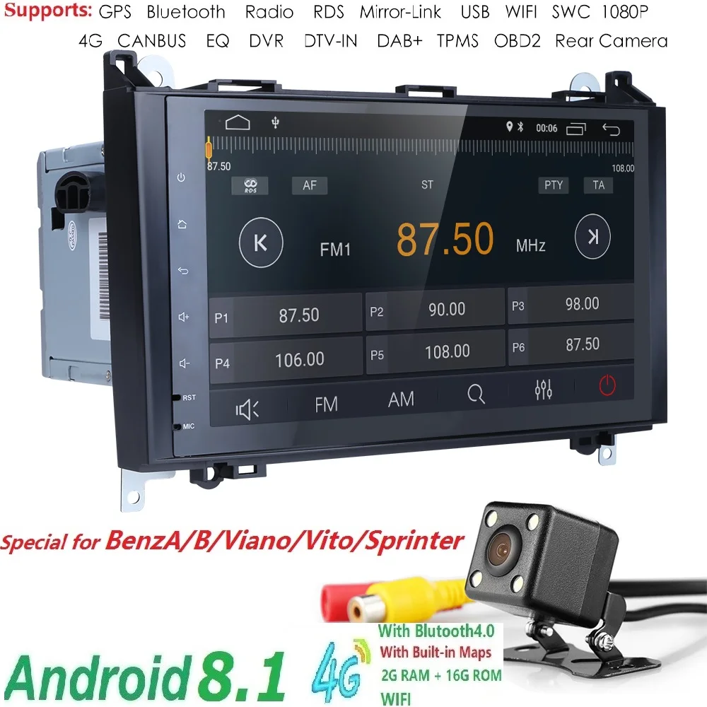 2 Din Авто Радио CarDVR gps головного устройства для Mercedes Benz B200 A B класс W169 W245 Viano Vito W639