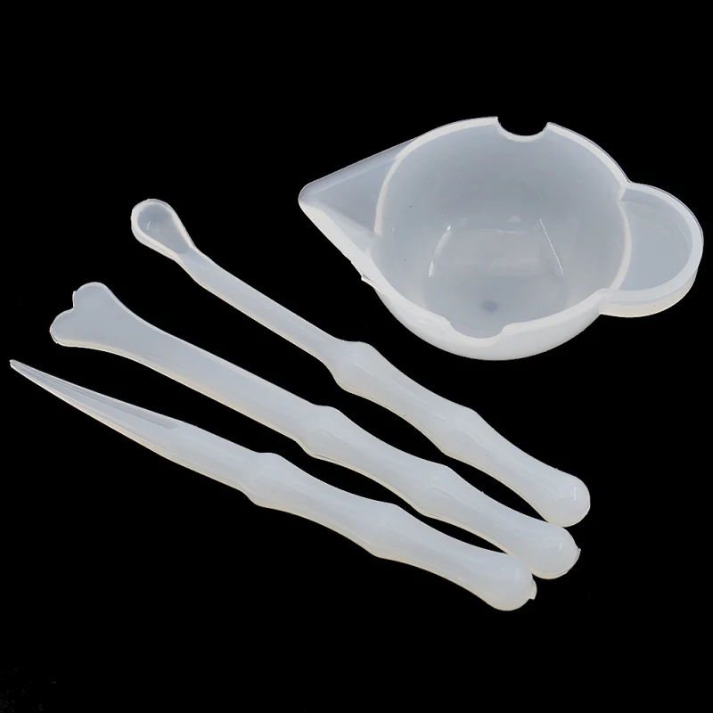 4 шт./лот смешивание цветов из уф смолы силиконовая чашка многоразовые чаши