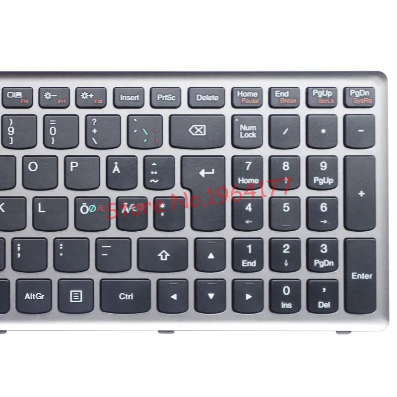 Клавиатура NW для Lenovo Ideapad Z710 U510 серебряная рамка ноутбука|Клавиатуры замены| |
