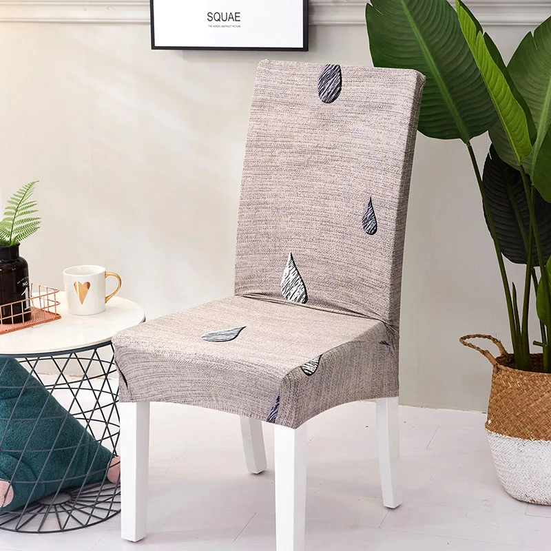 Спандекс чехлы для обеденных стульев анти грязный съемный универсальный чехол