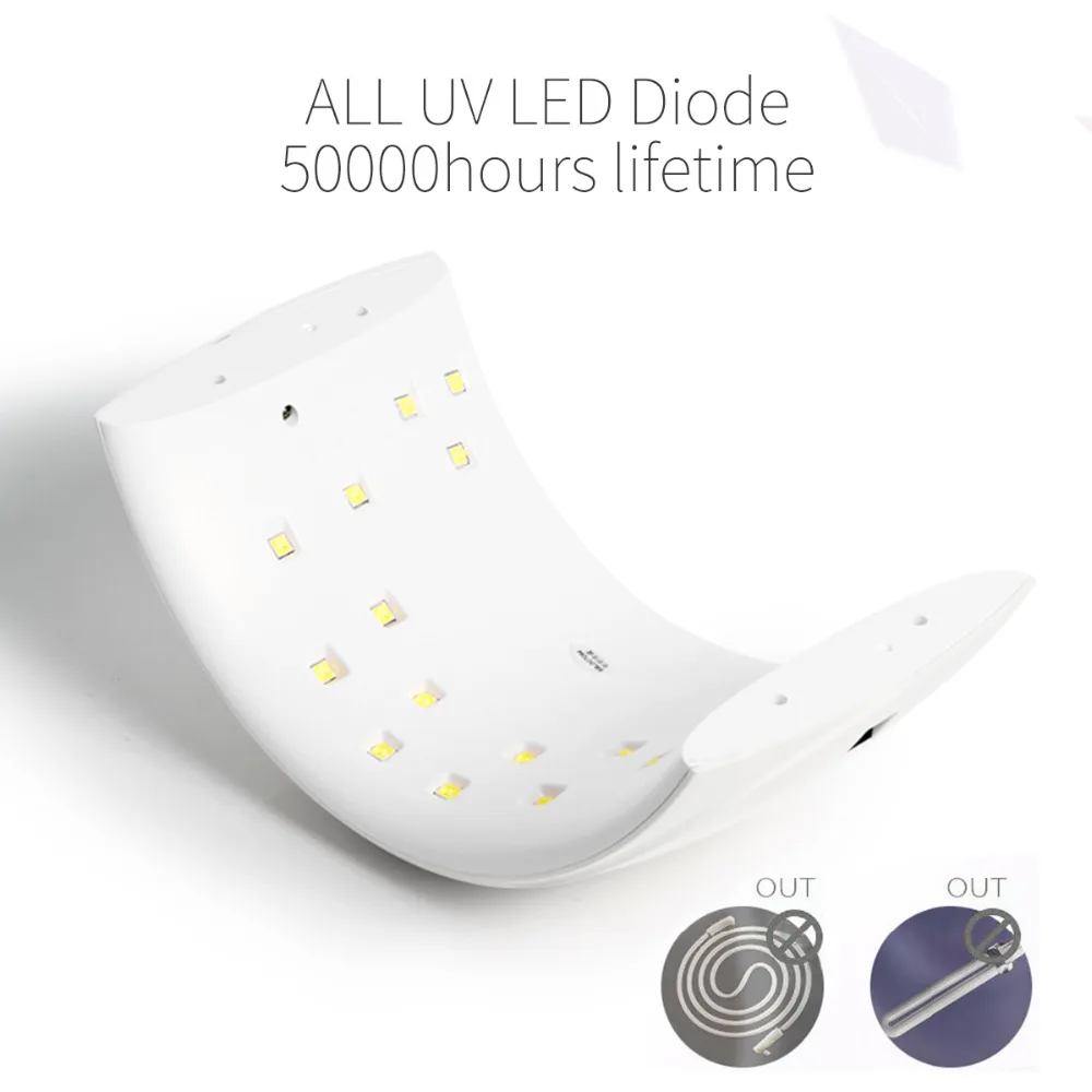 2018 Beauty Nail Art SUN9S 36W UVLED Gel Lamp Dual Hands Curing For Polish Manicure Free Shipping LCD Timer Sensor | Красота и