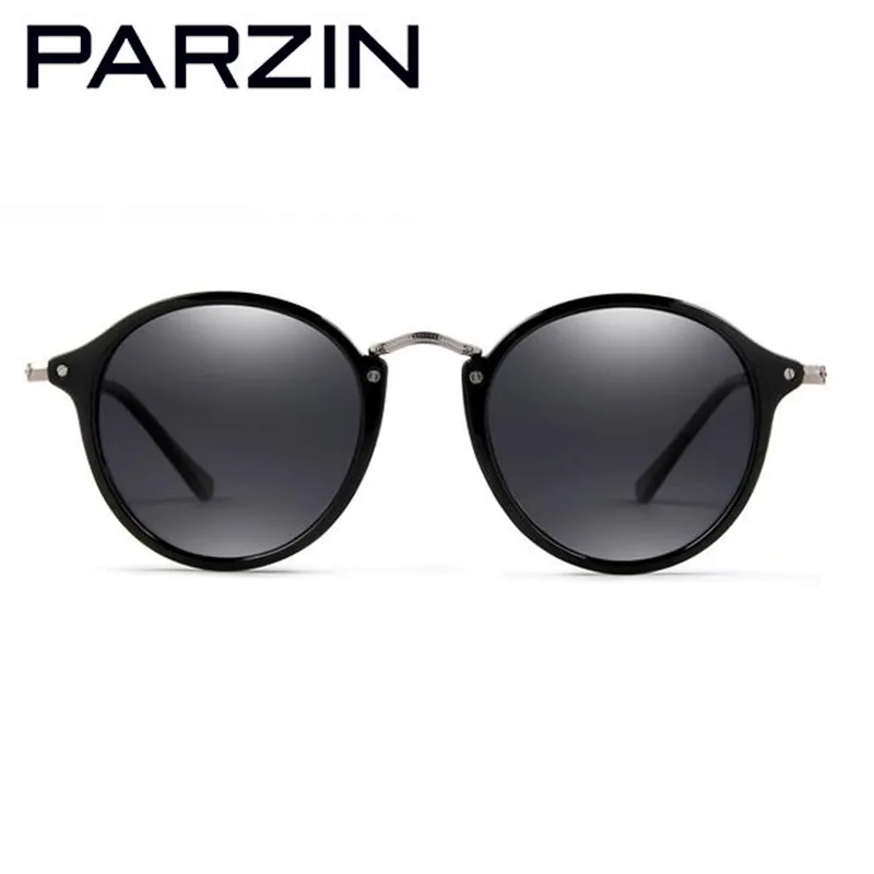 PARZIN Vintage Tr90 Поляризованные Солнцезащитные Очки Женщины Ретро Любители Круглые