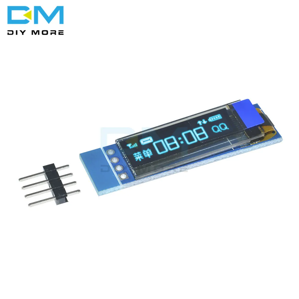 0 91 дюйма 128x32 I2C IIC Серийный синий OLED ЖК дисплей модуль &quot12832 SSD1306 экран для модуля