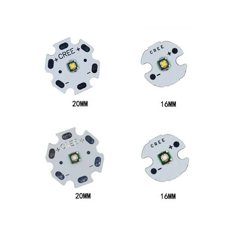 1-50 шт. 3 Вт Cree светодиодный XPE XP-E R3 3535 SMD светодиодный чип высокой мощности белый красный зеленый синий желтый УФ розовый цвет с 16 мм 20 мм светодиодный PCB