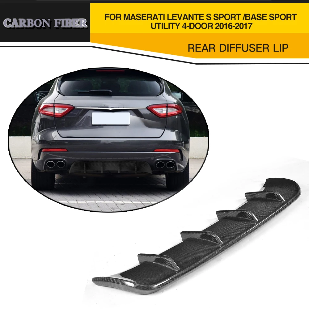 УГЛЕРОДНЫЙ Firber & FRP гоночный задний бампер диффузор для губ Maserati Levante 4 двери 2016