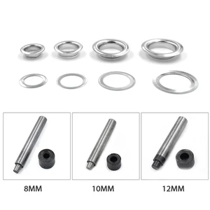 ( 100 Pieces/lot) 8mm-14mm Inner Diameter Metal Hole Clothing & Accessories Eyelets. Rings Rivets Snaps Eyelet Installa