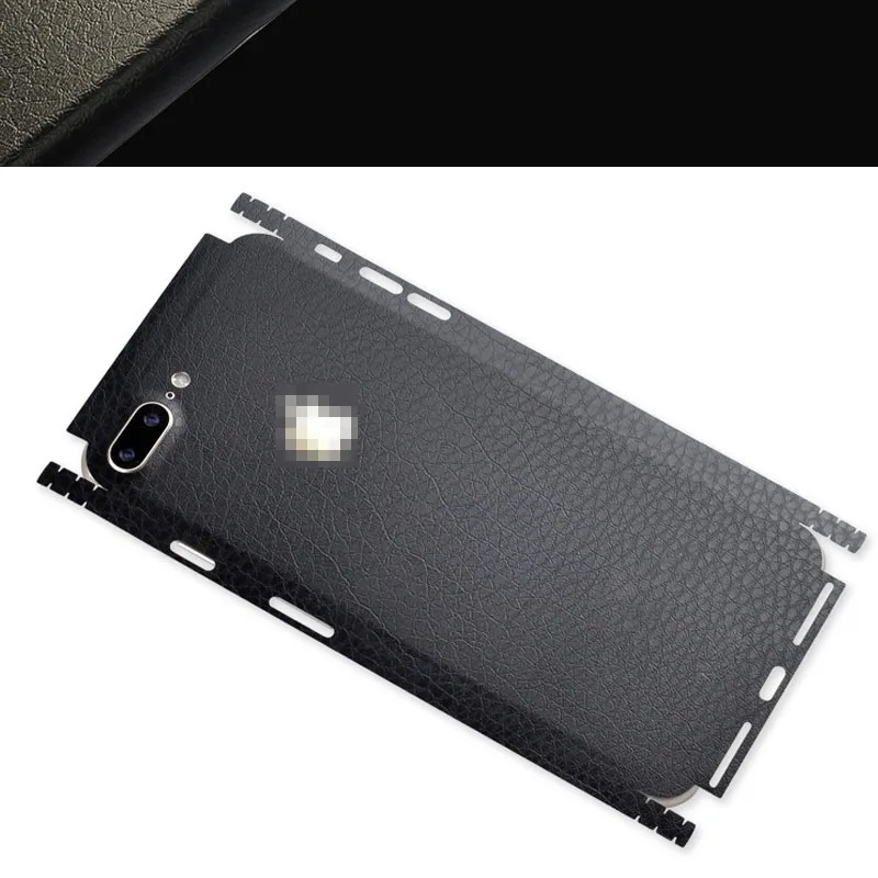 Кожаная наклейка с узором для iPhone 6, 6 S, 7, 8 Plus, X, задняя пленка, тонкая защитная крышка, задняя декоративная наклейка