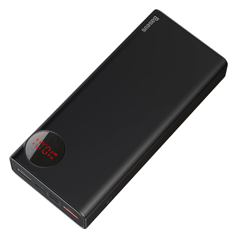Black Baseus 20000 мАч Внешний аккумулятор USB C PD Быстрая зарядка 3,0 20000 мАч Внешний аккумулятор для Xiaomi Mi 9 портативное Внешнее зарядное устройство - Цвет: Black