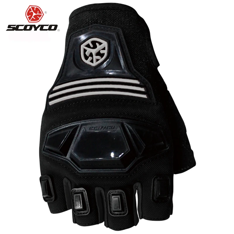 Scoyco MC24D moto rcycle перчатки moto cross moto Half Finger Racing защитные перчатки Экипировка drop-proofRubber Shell перчатки