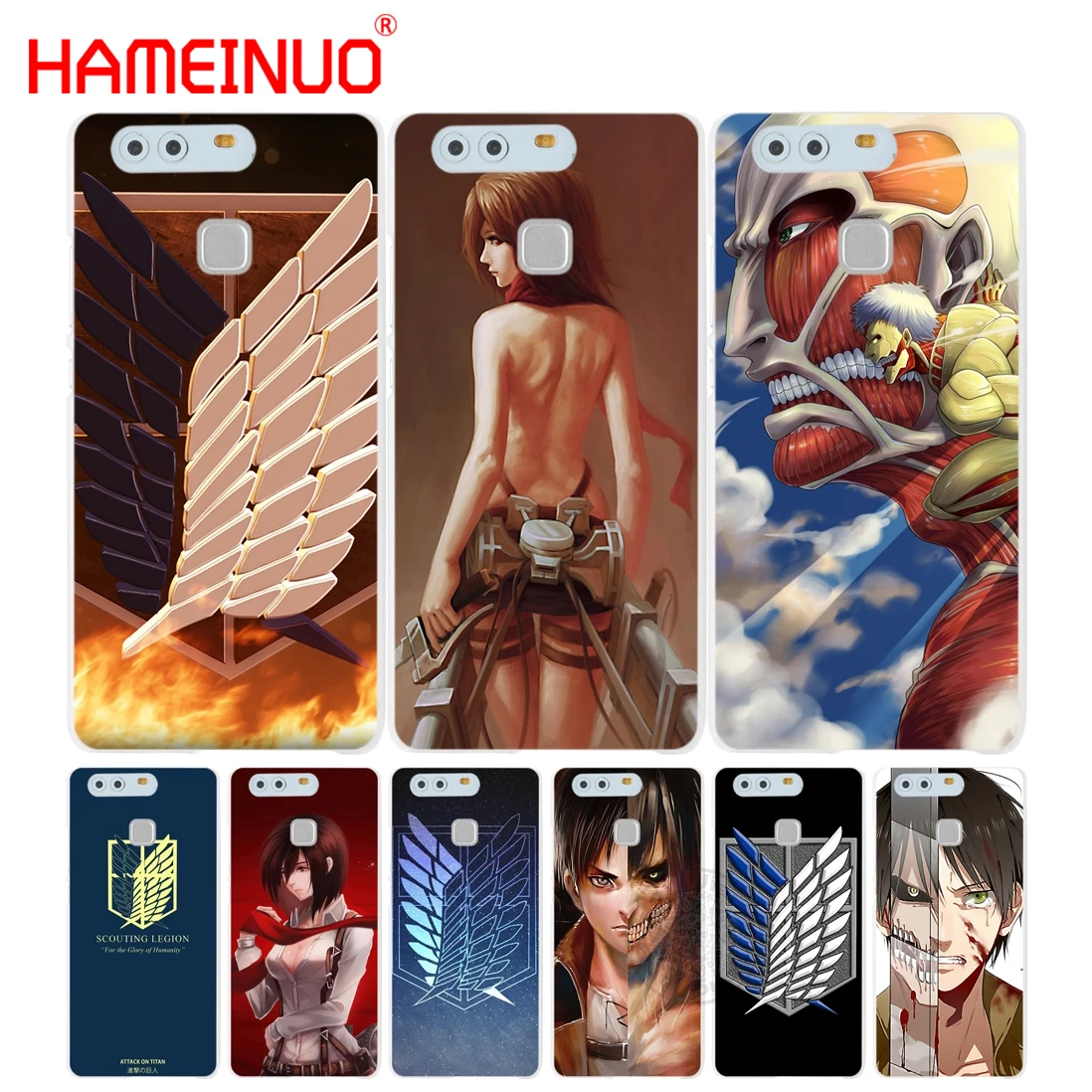 HAMEINUO аниме японский атака на Титанов Чехол для телефона huawei Ascend P7 P8 P9 P10 lite plus G8 G7