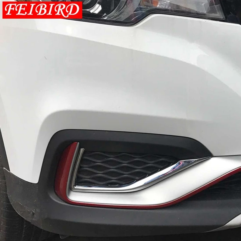 Для MG ZS 2018 2019 авто аксессуары ABS хромированные передние Противотуманные фары