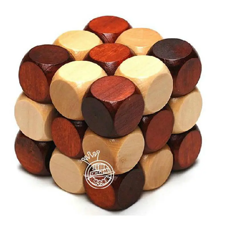 Бесплатная доставка 2 шт Деревянный взрослый интеллект сборка Детский