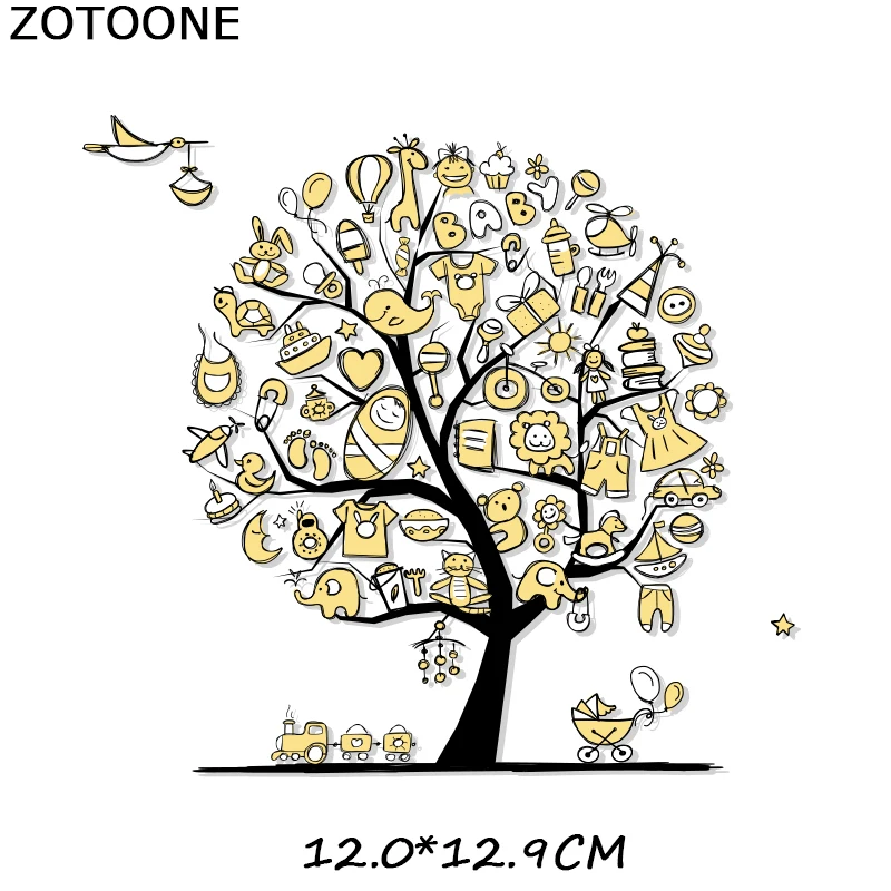 ZOTOONE цветок сделай сам патчи для утюга детской одежды A уровень стирка