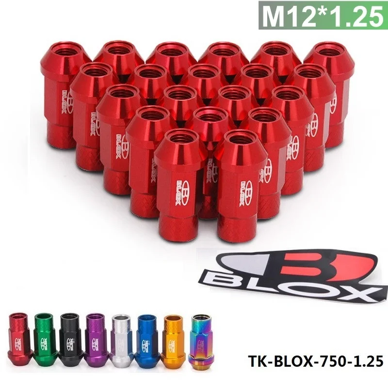 Blox колесные гайки M12X1.5/M12X1.25 Расширенный тюнер колеса диски Луг гайки Гонки Jdm EP-550NSPK-AF