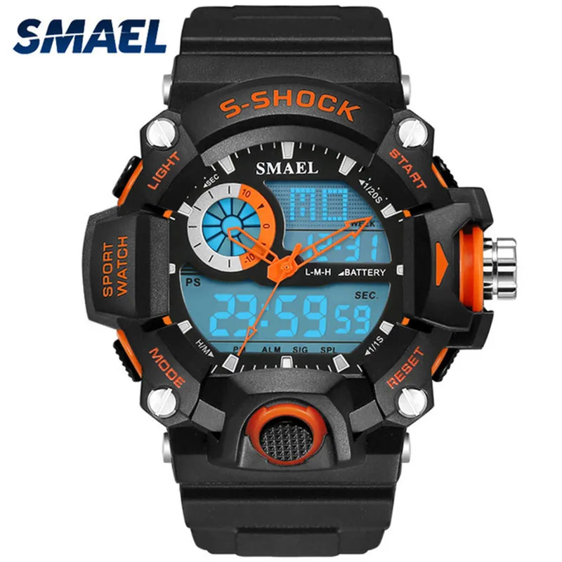 SMAEL часы Для Мужчин Армия мужчин s Reloj электронный светодиодный спортивные