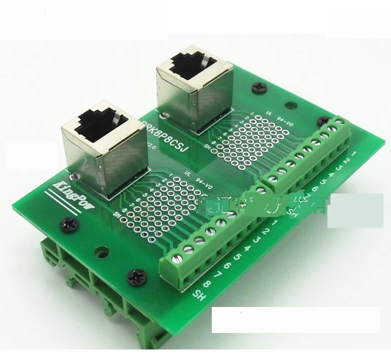 RJ45  connection terminal adapter plate so terminal double bend enlarge