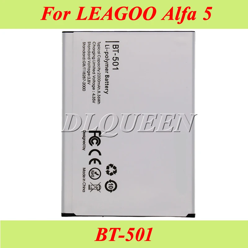 

10PCS/LOT 2200mAh BT-501 Battery For LEAGOO Alfa 5 Batterie Bateria Accumulator AKKU PIL