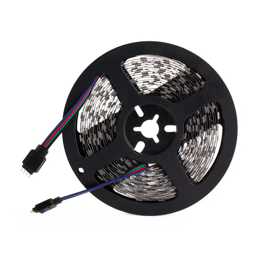 12v Pc светодиодный светильник s 5050 Rgb черный 12 V Вольт 60 Led/m Pc водонепроницаемый светильник Светодиодная лента для украшения дома Светодиодная лента
