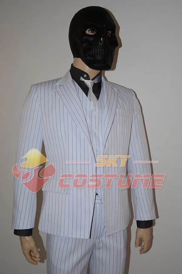 Костюм в полоску с черной маской для взрослых и мужчин костюм косплея|Костюмы из