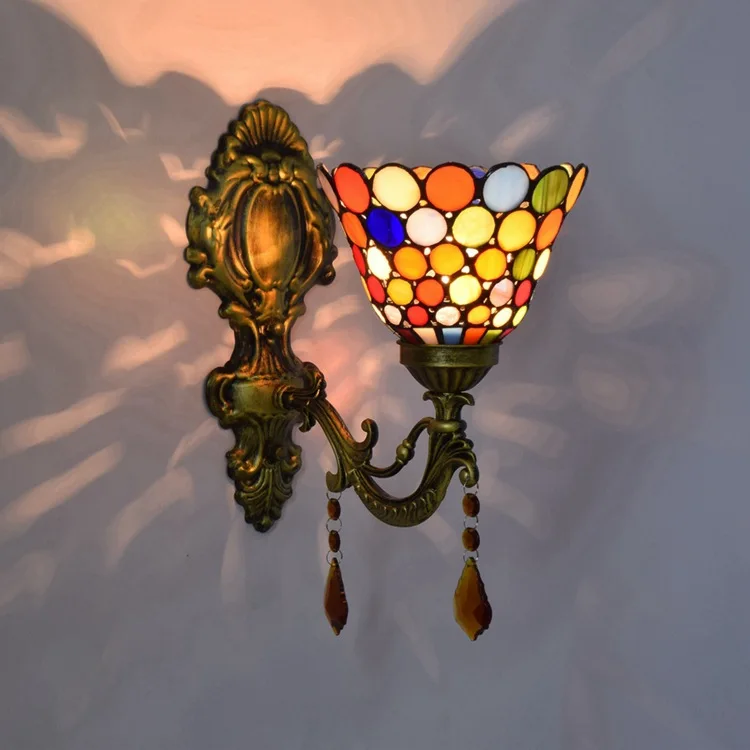 Тиффани Мода Европейский Стиль Настенный светильник барокко Богемия зеркало