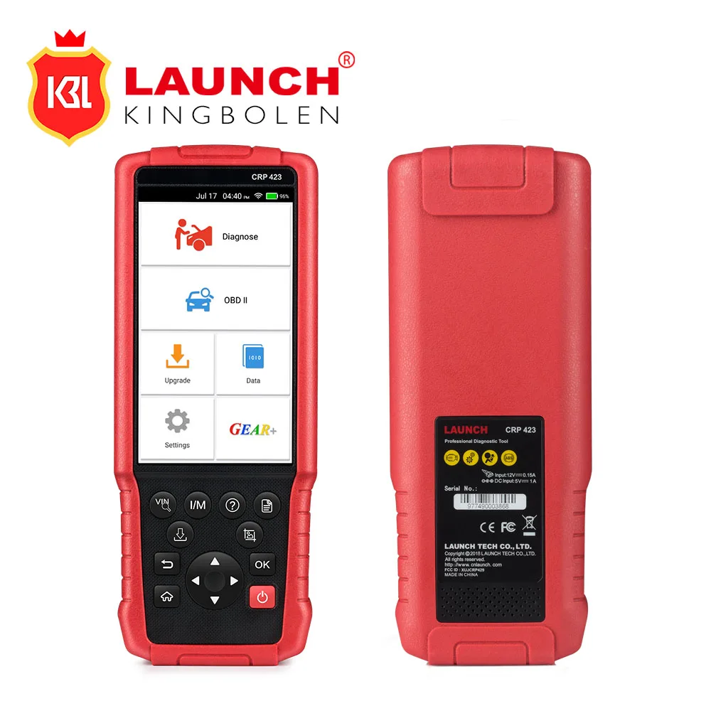 Новое поступление LAUNCH CRP 423 OBD2 диагностический инструмент сканер Поддержка двигателя/ABS/Подушка безопасности/AT OBD 2 CRP 423 авто код ридер Обновление бесплатно