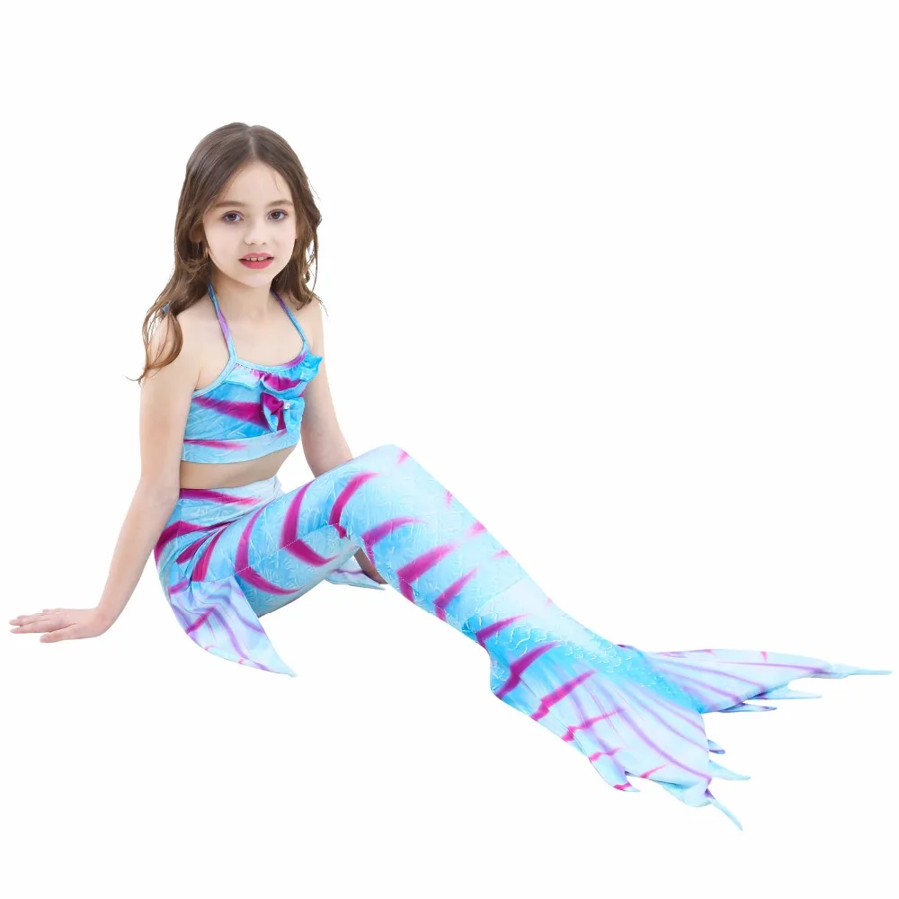 Костюм-Русалка детский из 3 предметов бикини + хвост русалки для девочек | Детская