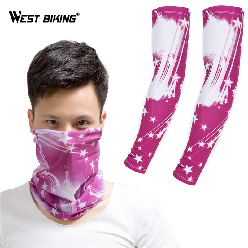 WEST BIKING велосипедные Чехлы для рук нарукавники уличная спортивная маска лица