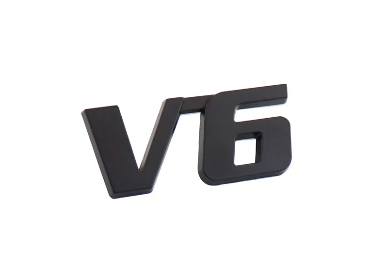 Черный V6 для Highlander Fender Задняя эмблема задней двери знак стикер|Наклейки на