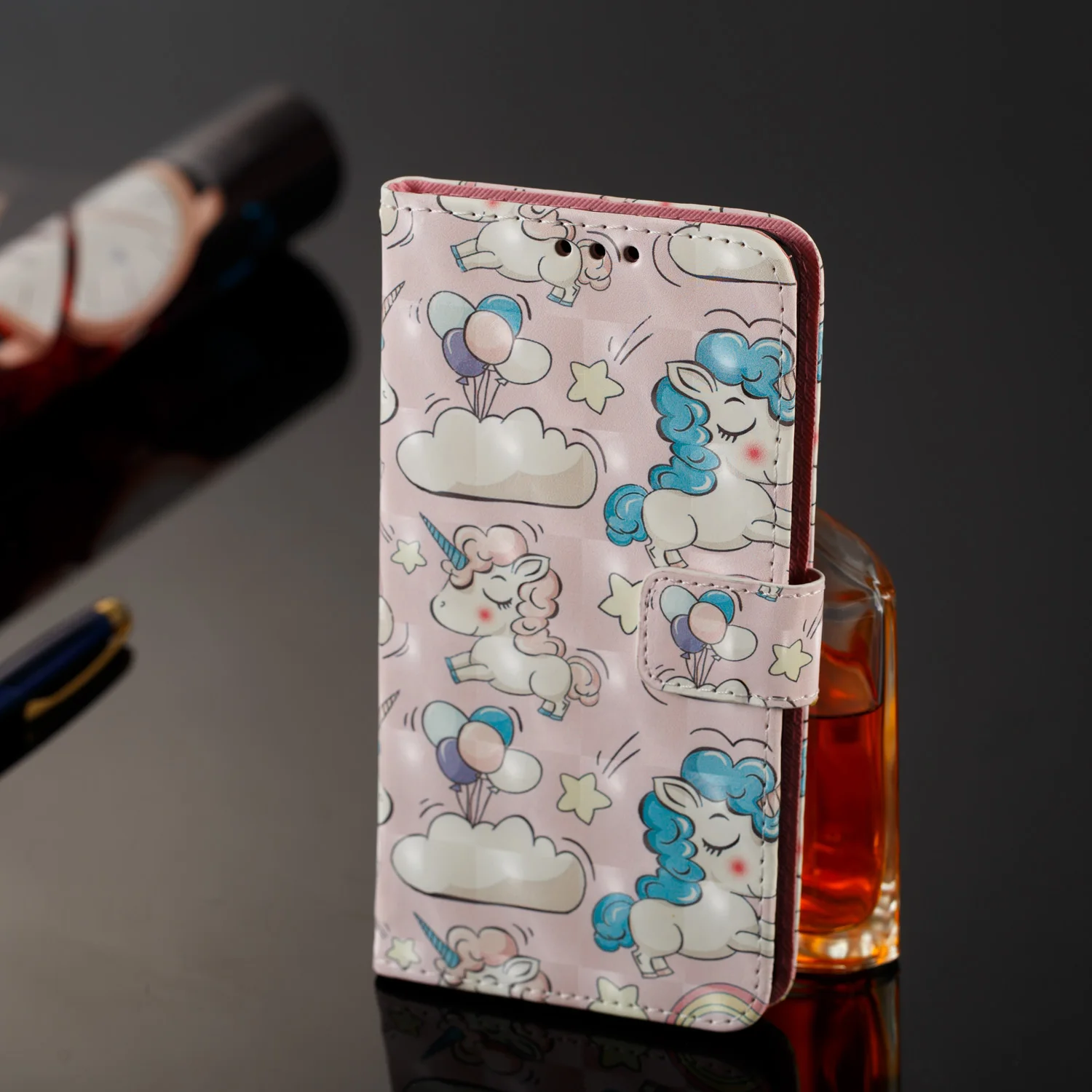 Huawei Y9 2018 чехол для Enjoy 8 Plus Флип кожаный телефона plus с держателем магнитные чехлы |