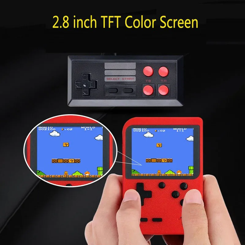 Мини Детские Классические игровые консоли 8 бит портативная консоль Встроенный