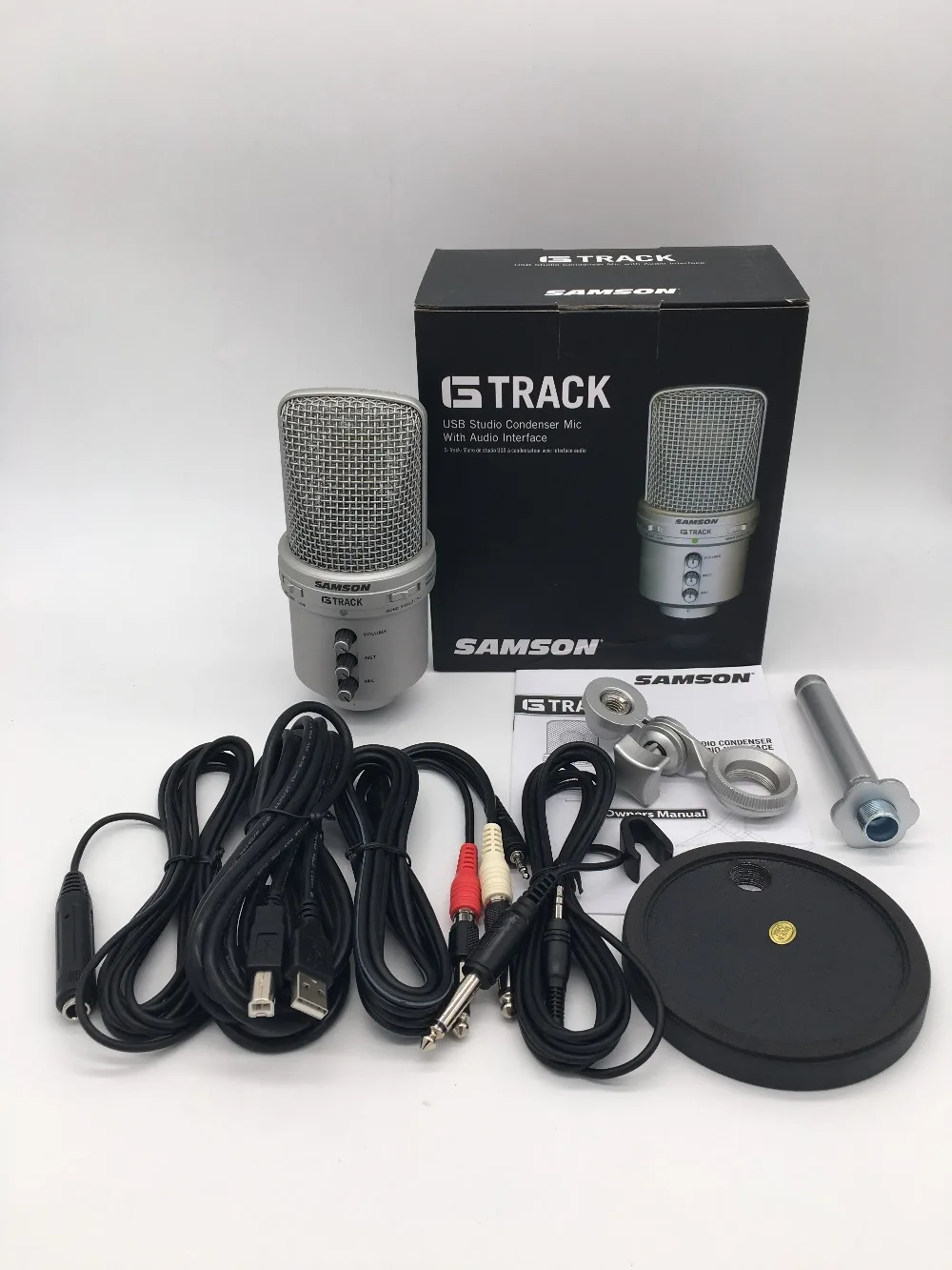 SAMSON G Track/GTrack USB конденсаторный микрофон со встроенной звуковой картой и микшером для подкастера/обучающего устройства
