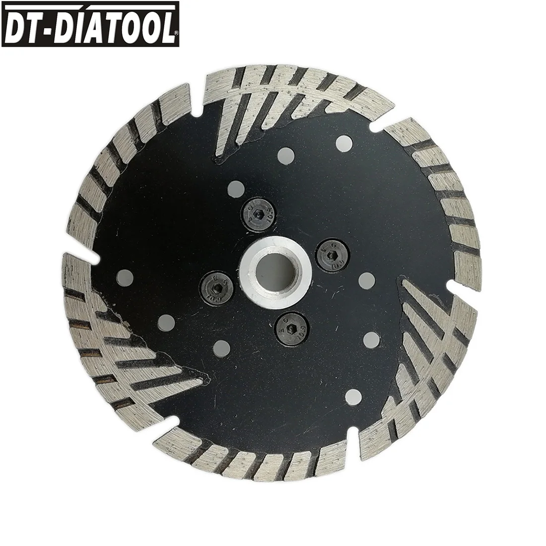 

DT-DIATOOL 1pc 5inch M14 thread Diamond Cutting Disc with Slant Protection Teeth Saw Blades for Stone Granite Marble Dia 125mm