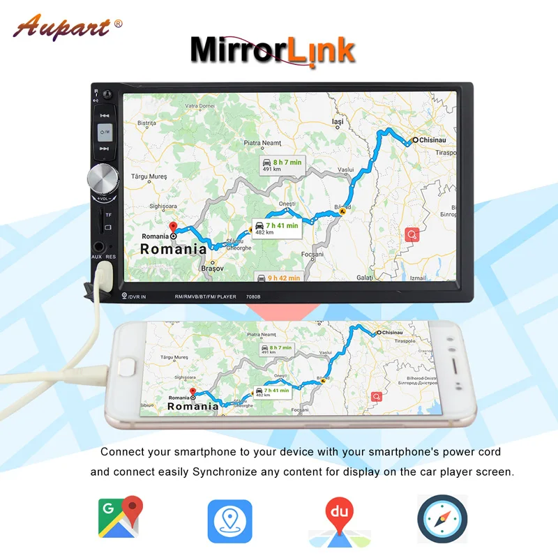 Автомагнитола 2 Din 7 дюймов экран 2din Bluetooth Универсальная мультимидия