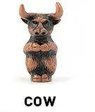 Bronze cow Мини размер Латунь Бронза Медь Китайский 12 зодиака фигурки животных подставка для ароматических палочек офисный стол Декоративные - Цвет: Bronze cow